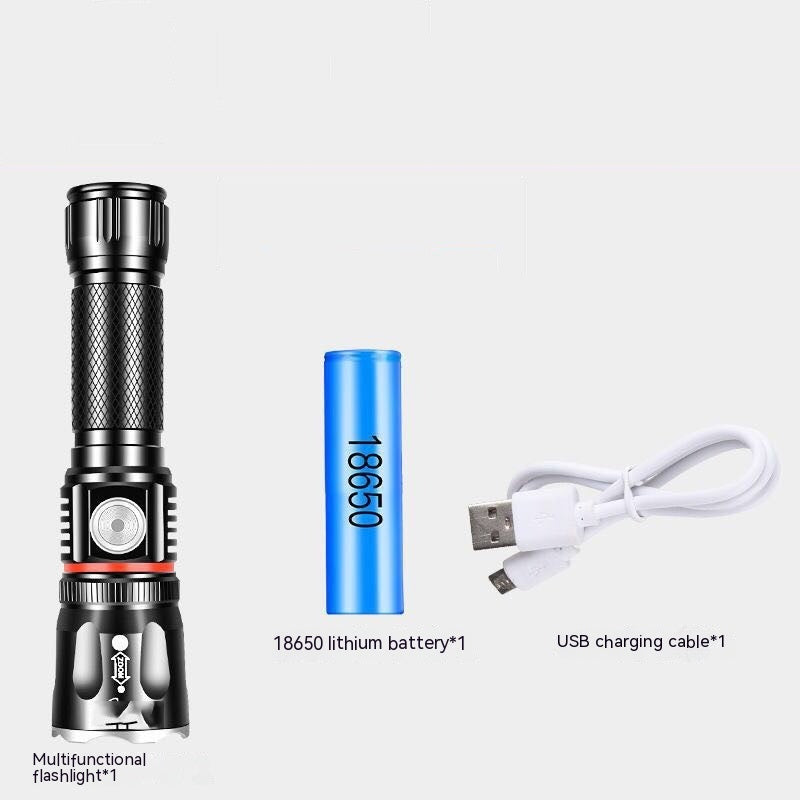 Illuminate Your Adventures with the Outdoor Camping Telescopic Flashlight