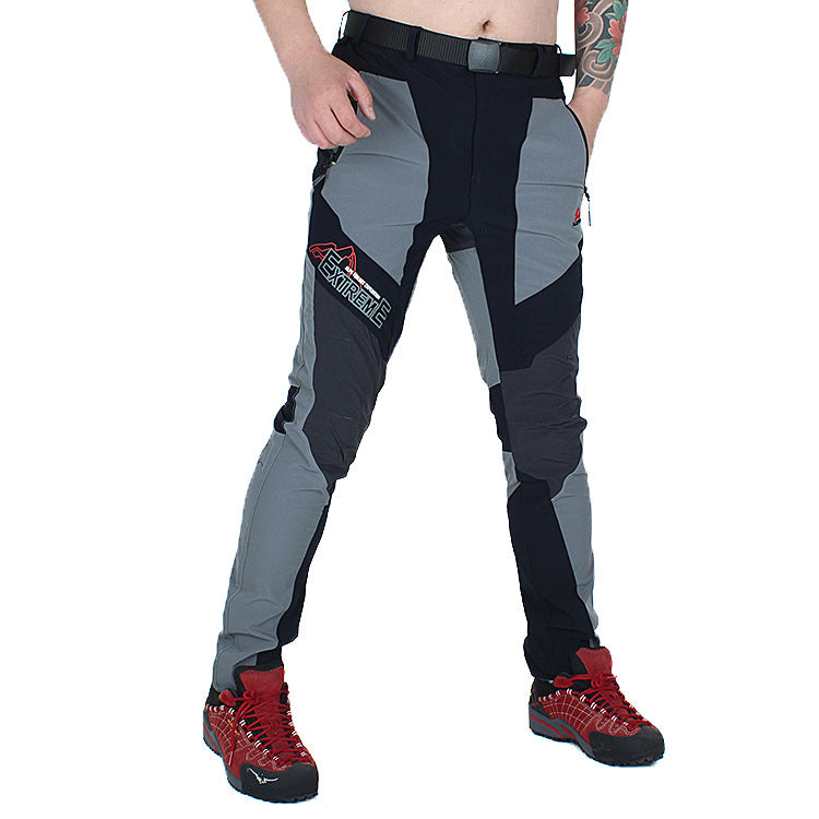 Winter Waterproof Outdoor Slim Hiking Fleece Pants For Men