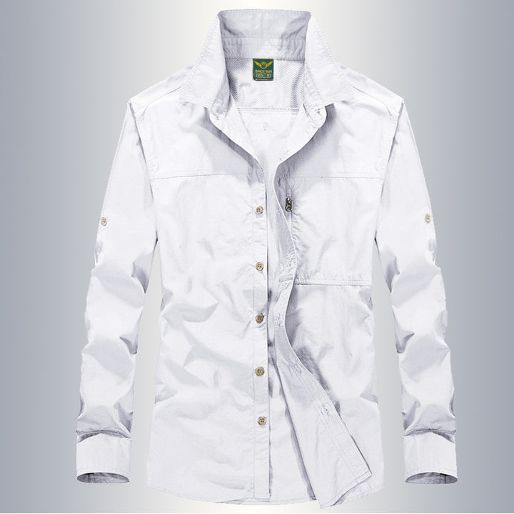 Outdoor Hiking Long-sleeved Loose Quick-drying Shirt