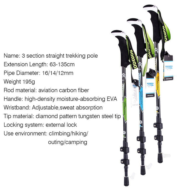 Multifunctional Carbon Fiber Trekking Pole