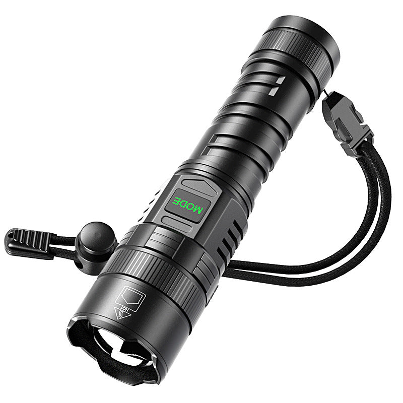 USB Electric Display Camping Portable Flashlight