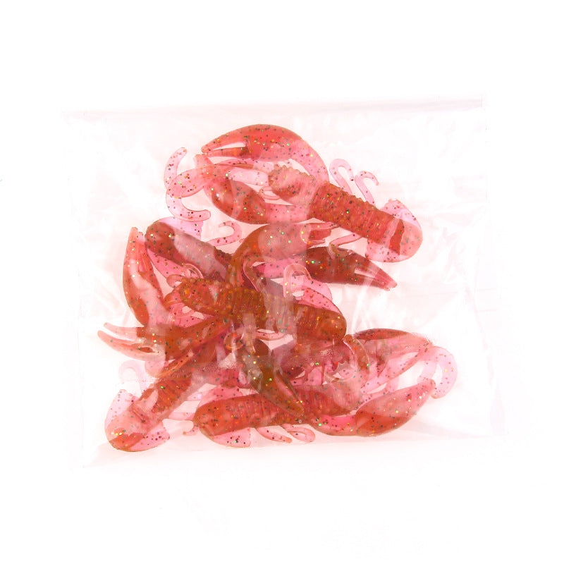 Fishy Flavor Rolled Tail Shrimp Fake Lobster Lure Soft Bait Simulation Worm Weever Topmouth Culter