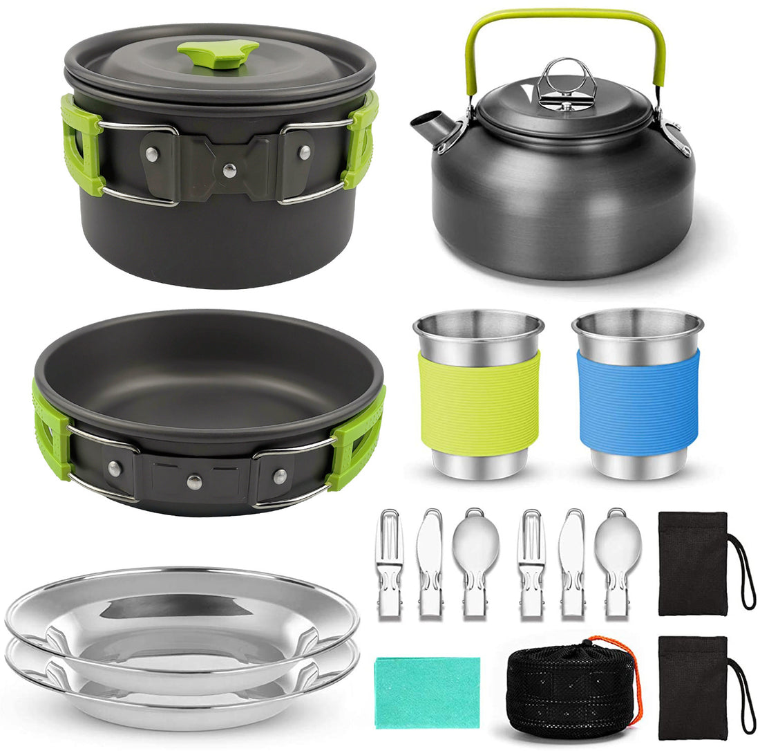 Camping Cooker Outdoor Teapot Picnic Pot Set