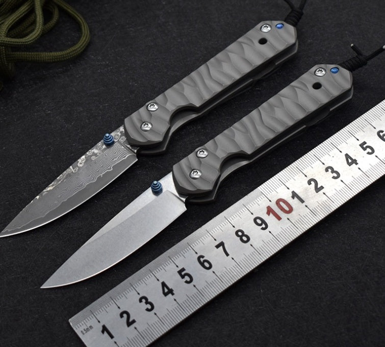 Damascus High Quality Outdoor Cutting Tool Camping Survival Pocket Folding Knife