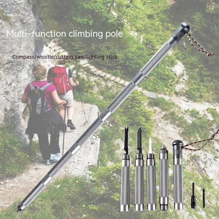 Outdoor Folding Self-defense Trekking Poles
