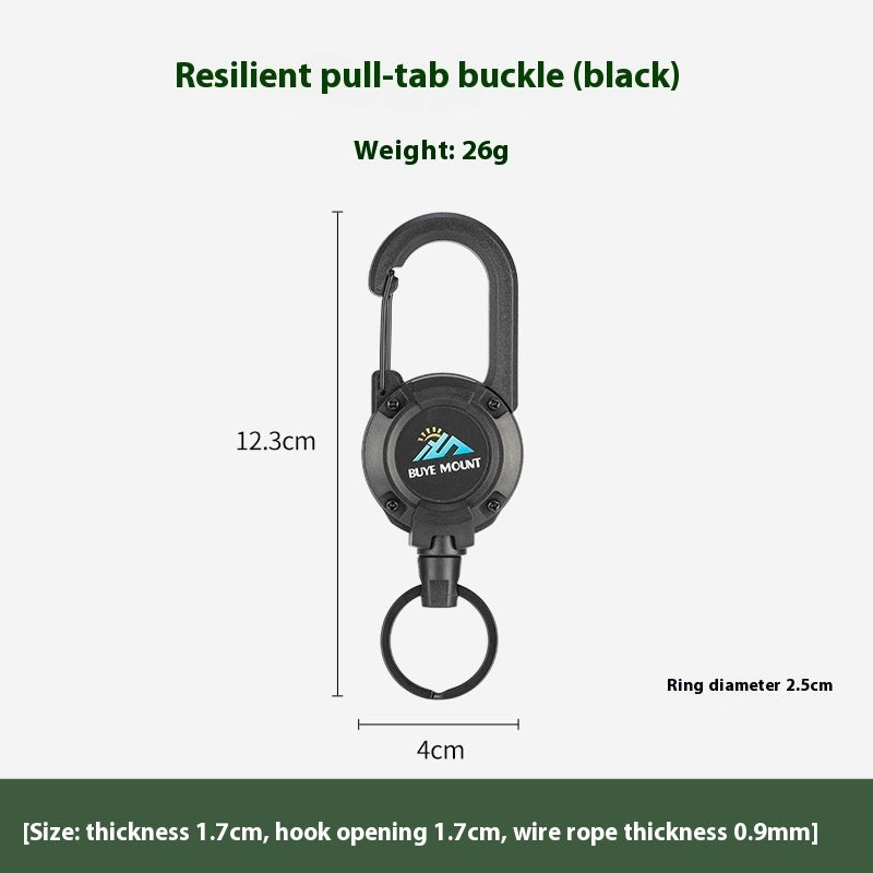 Tactical Easy Pull Retractable Buckle for Outdoor Camping