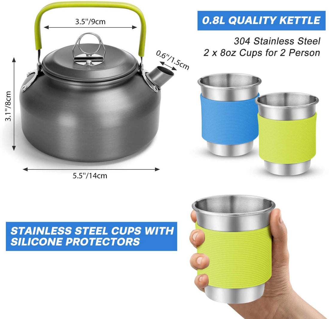 Camping Cooker Outdoor Teapot Picnic Pot Set