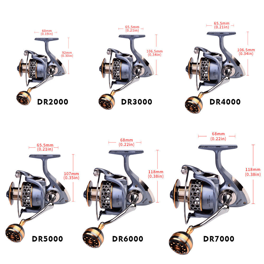 Fishing Wheel Full Metal Luya Spinning Reel