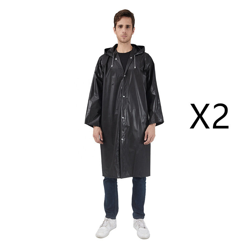 Hiking EVA Non-disposable Men And Women Portable Fashion Long Raincoat Poncho