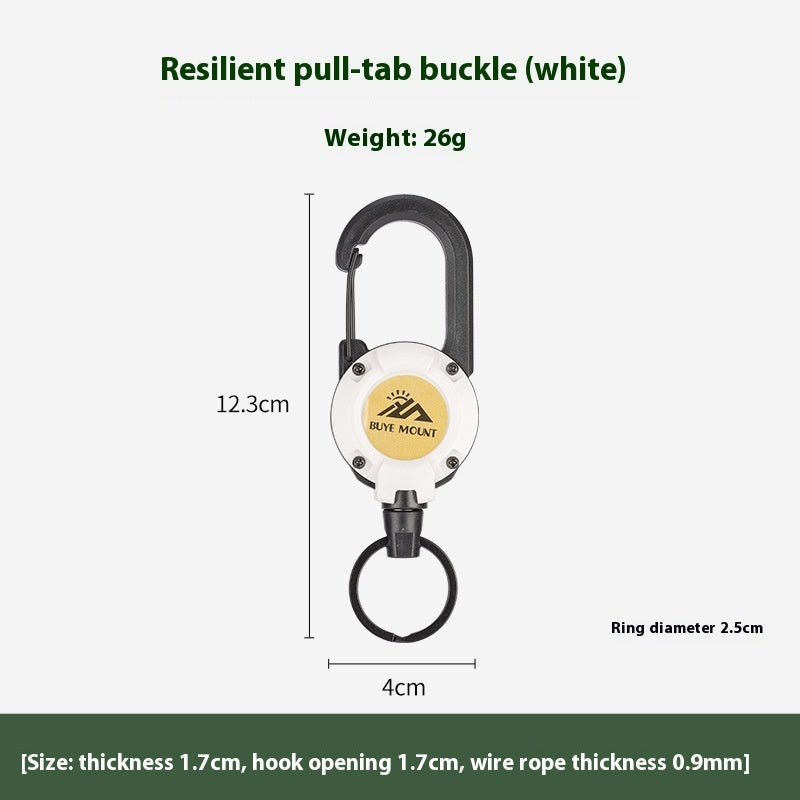 Tactical Easy Pull Retractable Buckle for Outdoor Camping