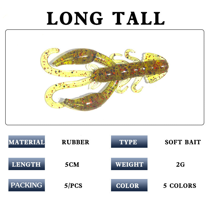 Fishy Flavor Rolled Tail Shrimp Fake Lobster Lure Soft Bait Simulation Worm Weever Topmouth Culter