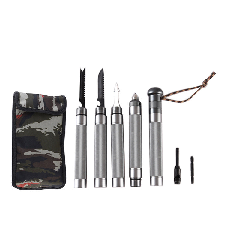 Outdoor Folding Self-defense Trekking Poles