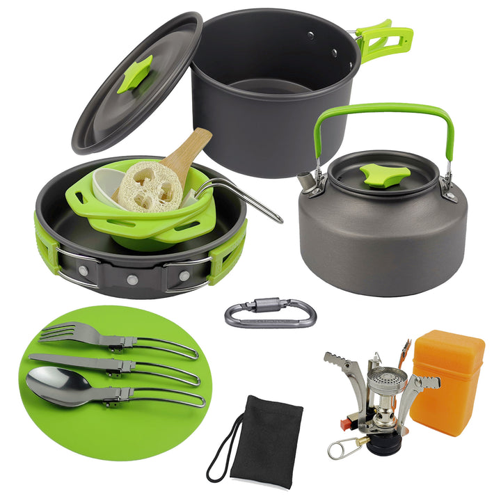 Camping Teapot Set Pot Stove Set