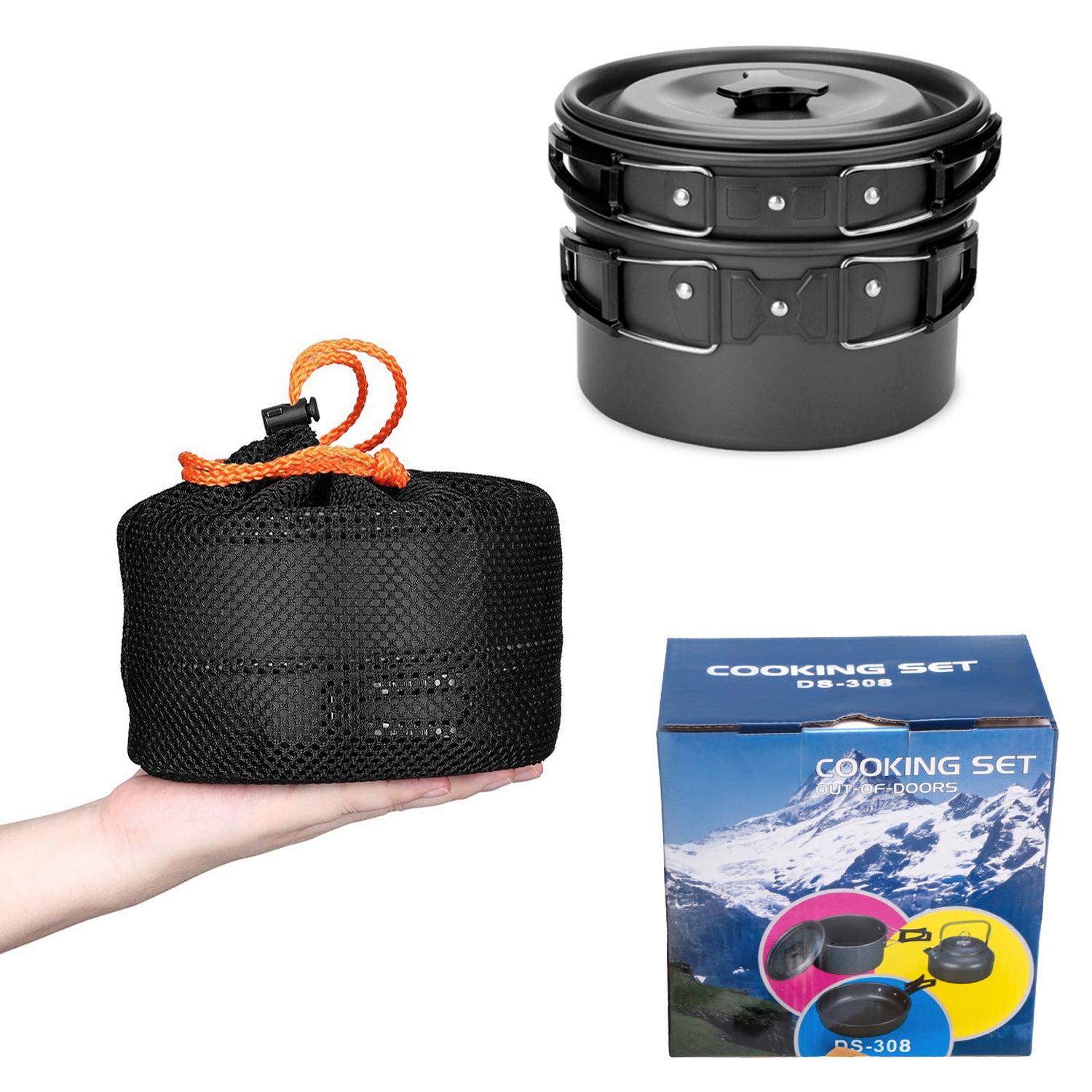 Camping Cooker Outdoor Teapot Picnic Pot Set