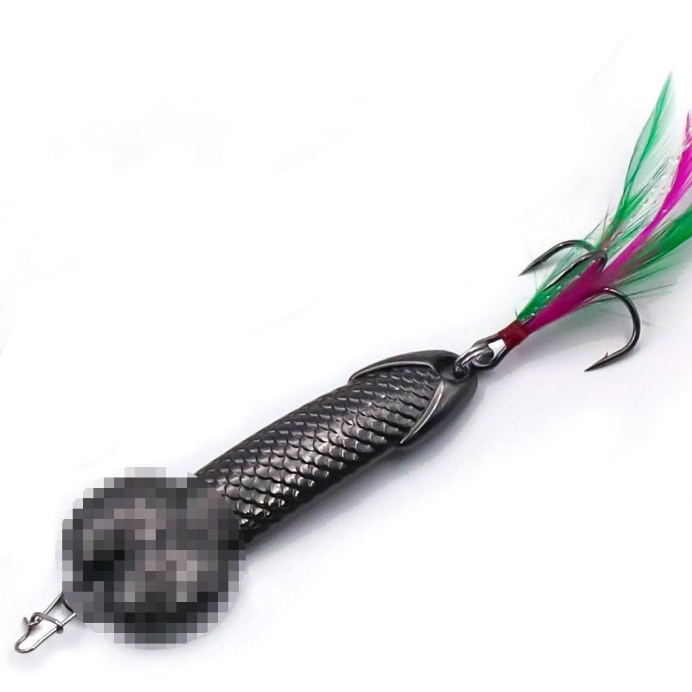 Metal JJ Sequin Lure Bait Rose Gold And Gun Black