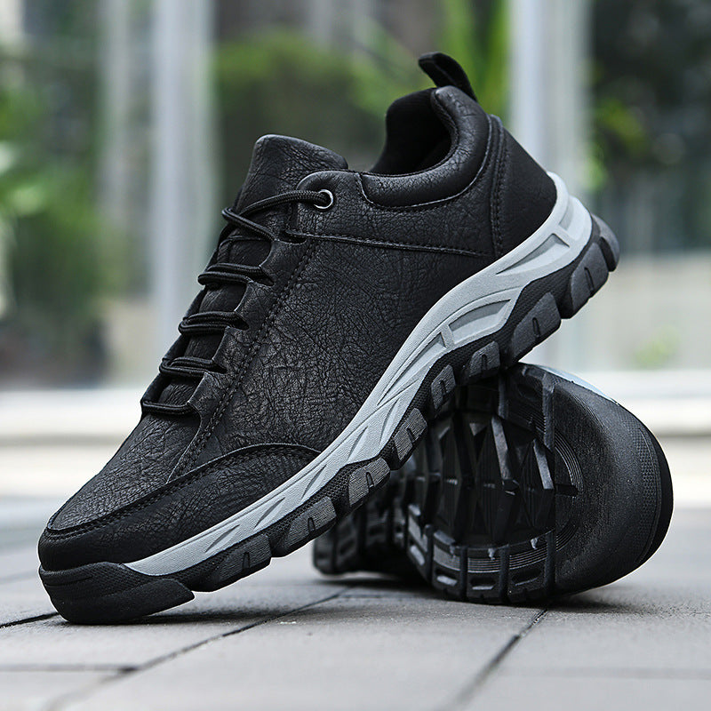 Casual Men's Leather Hiking Shoes
