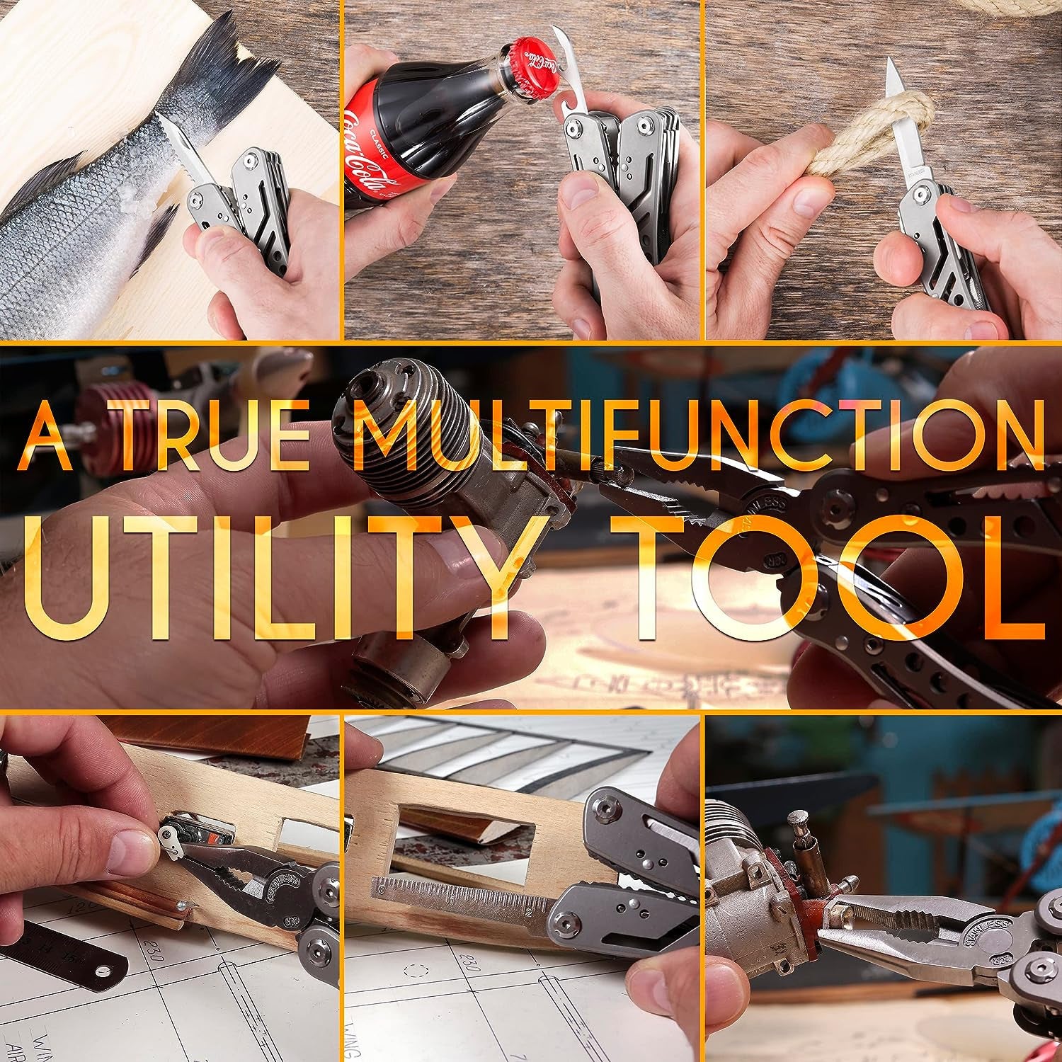 24 In 1 Multifunctional Universal Diagonal Pliers Hardware