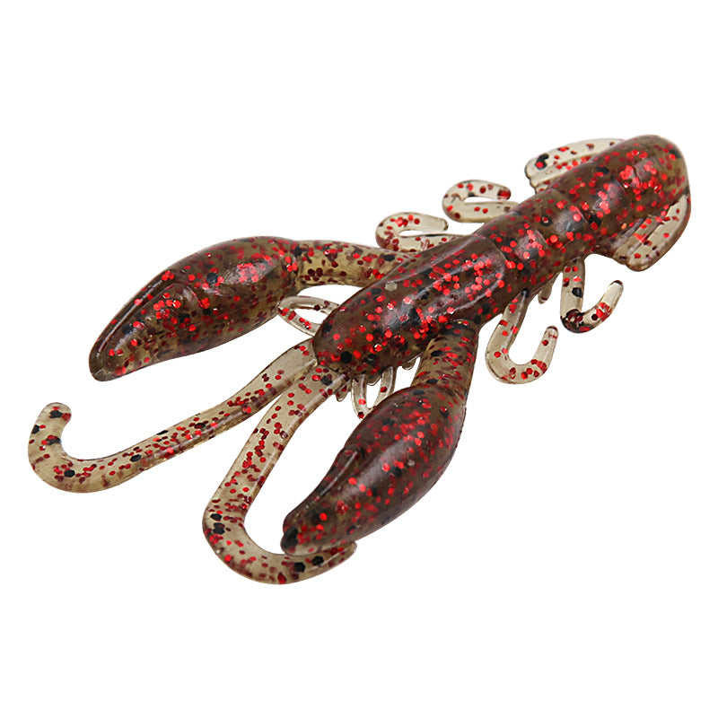 Fishy Flavor Rolled Tail Shrimp Fake Lobster Lure Soft Bait Simulation Worm Weever Topmouth Culter