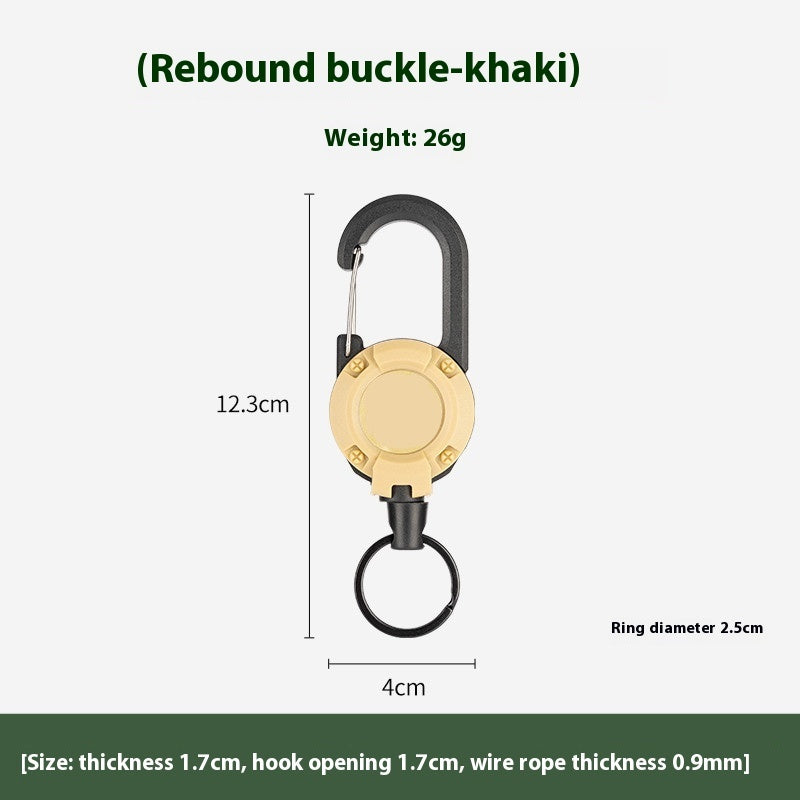 Tactical Easy Pull Retractable Buckle for Outdoor Camping
