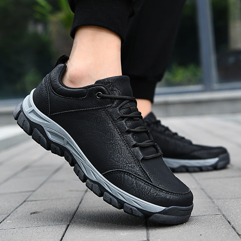 Casual Men's Leather Hiking Shoes