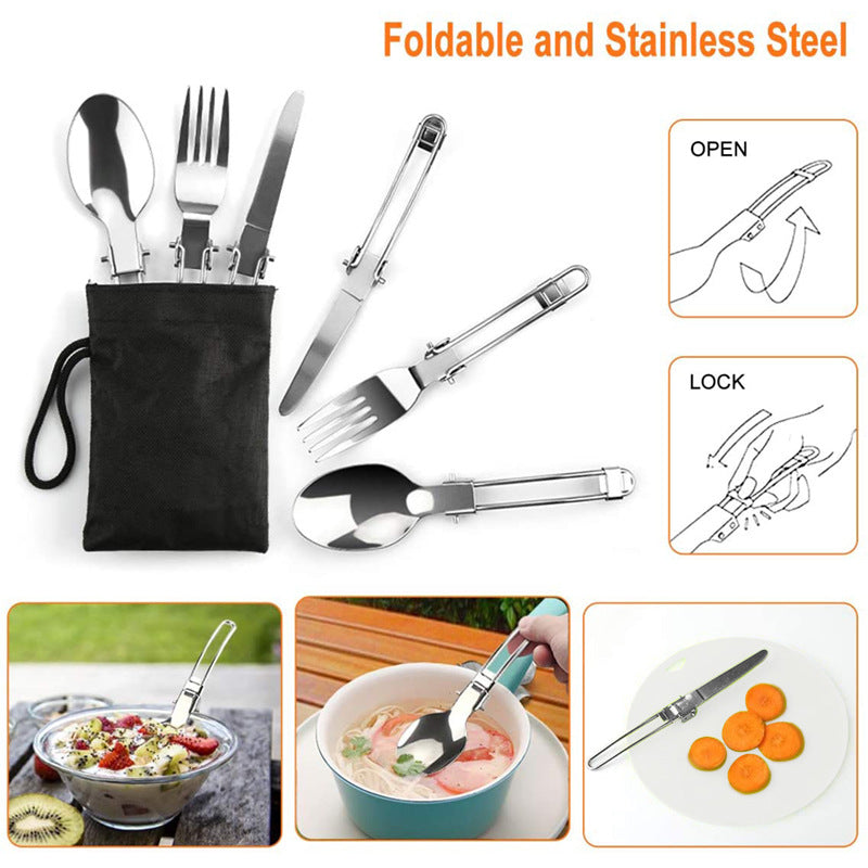 Camping Combination Suit Pot Folding