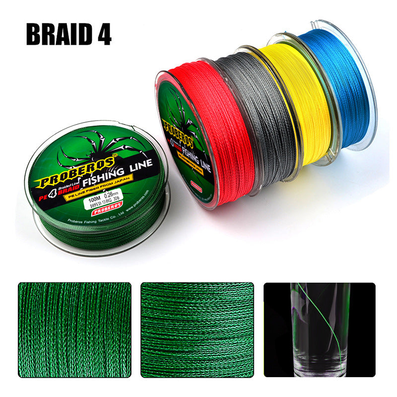 4 Braided 100m Vigorous fish Line