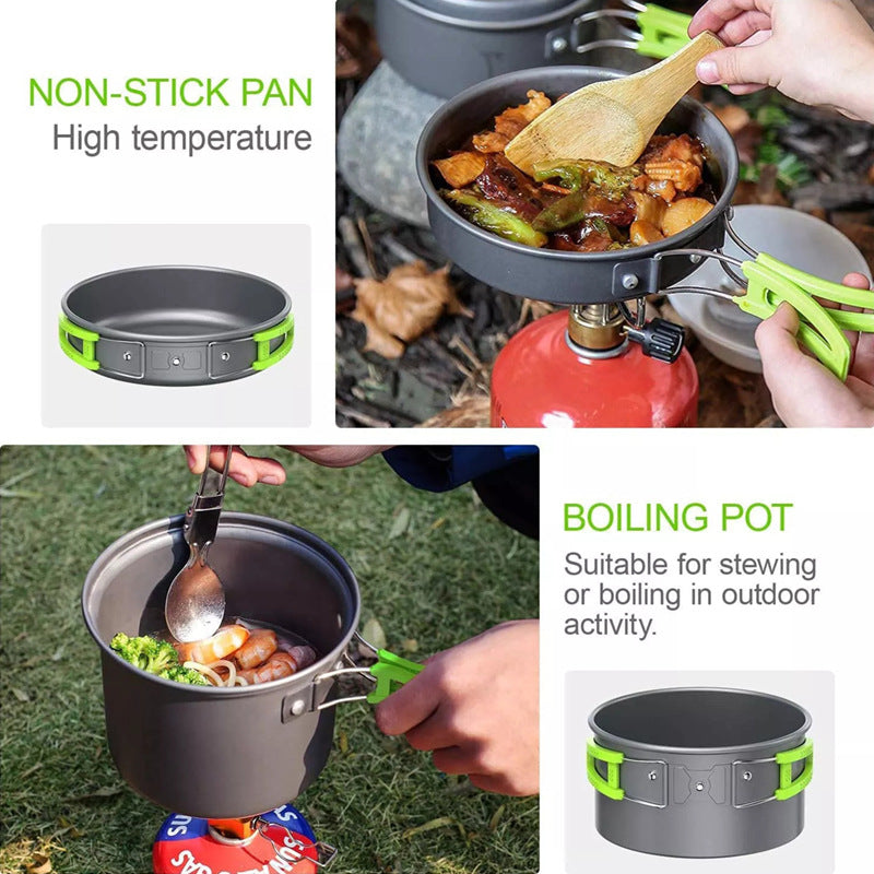 Camping Combination Suit Pot Folding