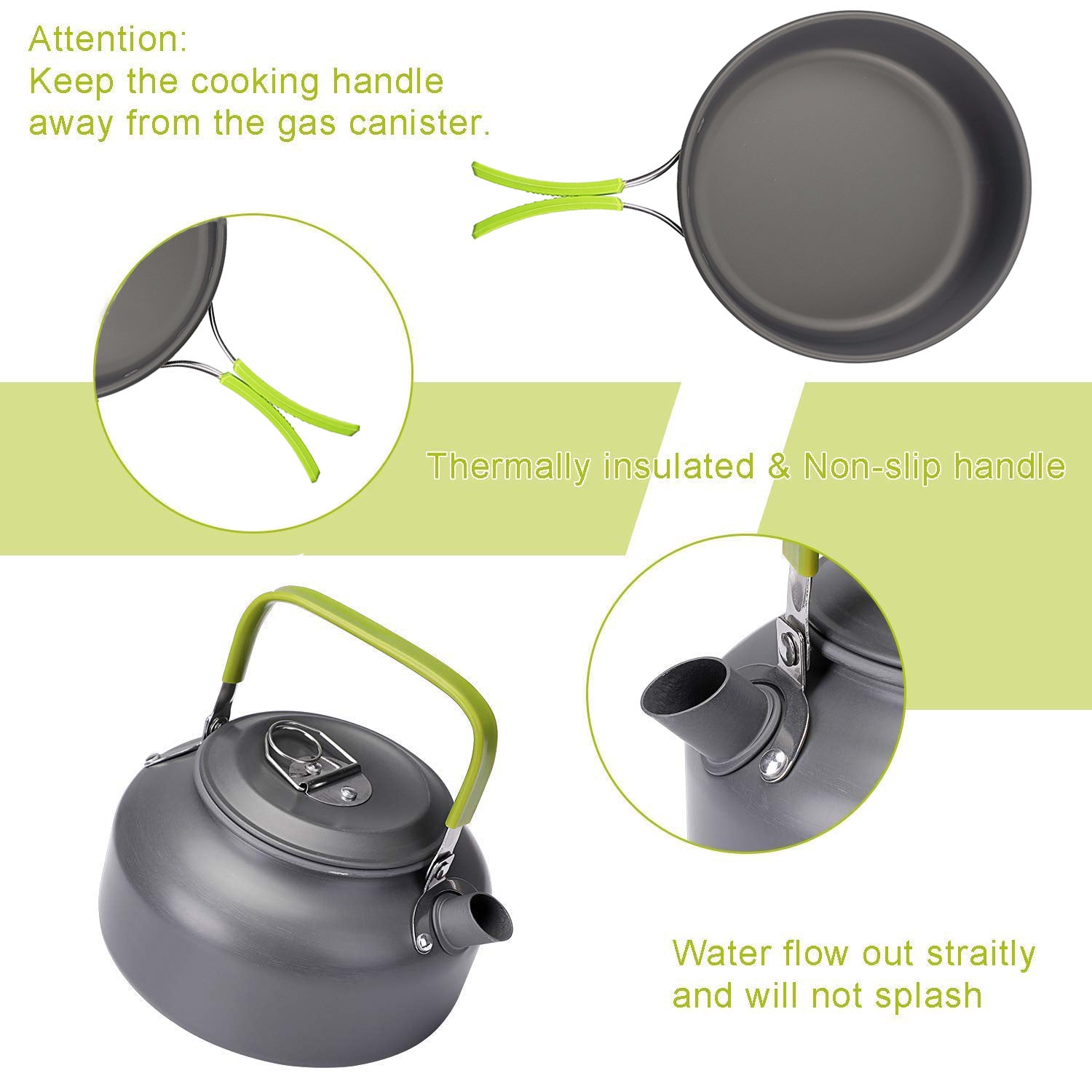 Camping Cooker Outdoor Teapot Picnic Pot Set