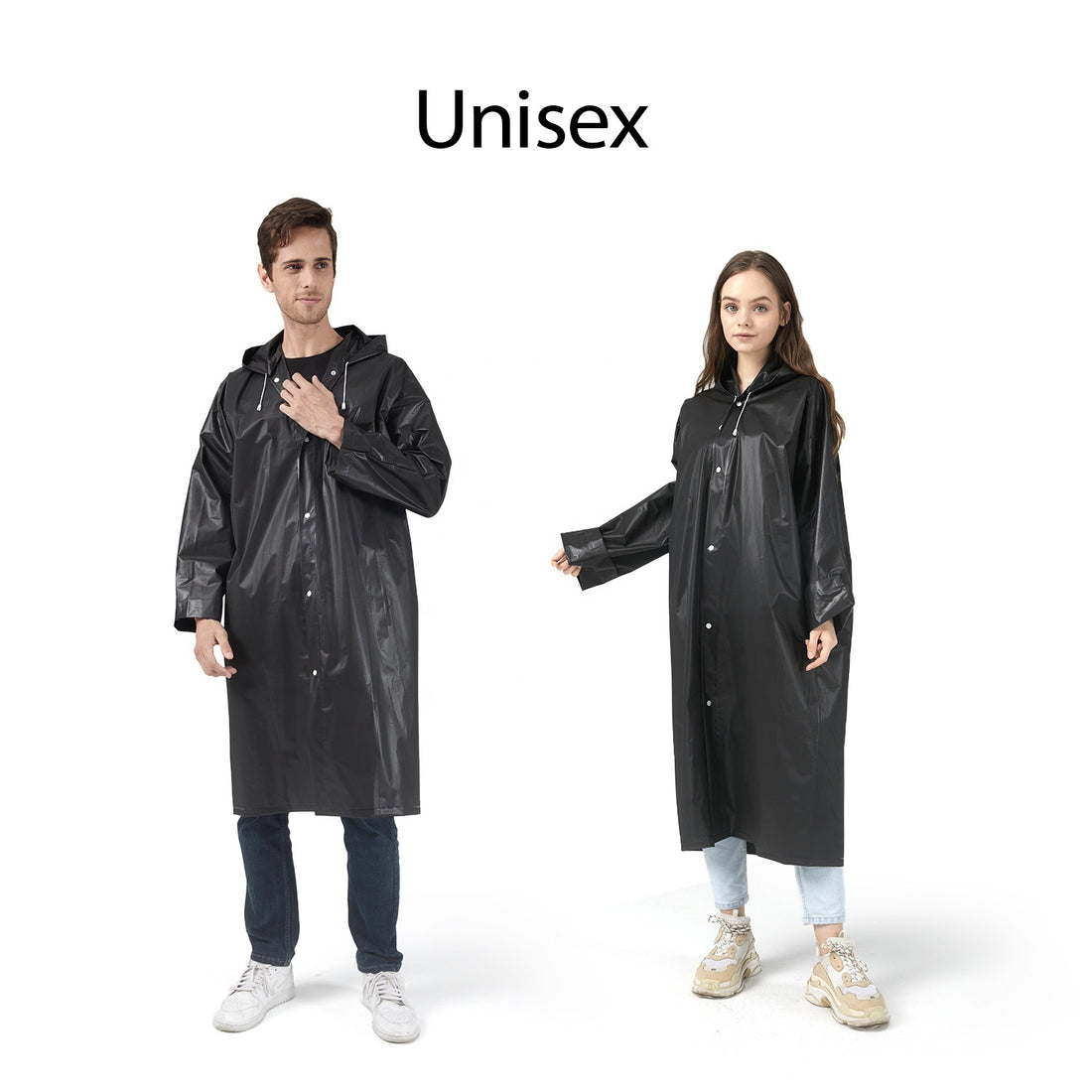 Hiking EVA Non-disposable Men And Women Portable Fashion Long Raincoat Poncho