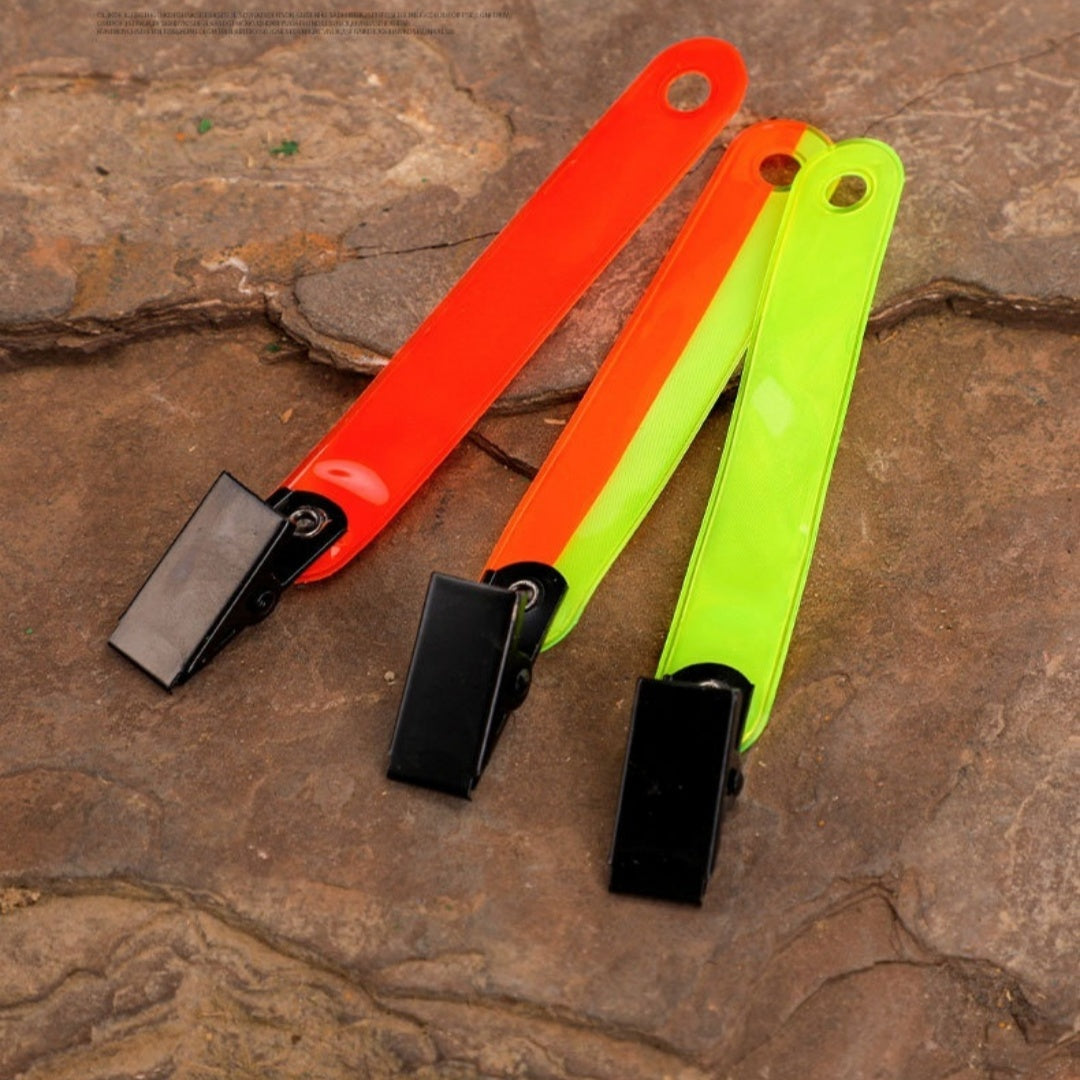 Outdoor Archery Fluorescent Ribbon Clip PVC Road Sign Clip