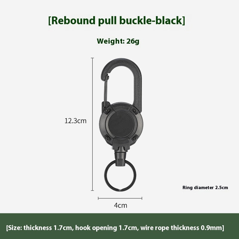 Tactical Easy Pull Retractable Buckle for Outdoor Camping