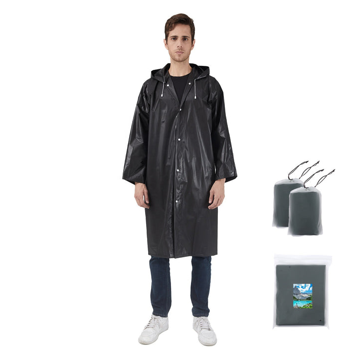 Hiking EVA Non-disposable Men And Women Portable Fashion Long Raincoat Poncho